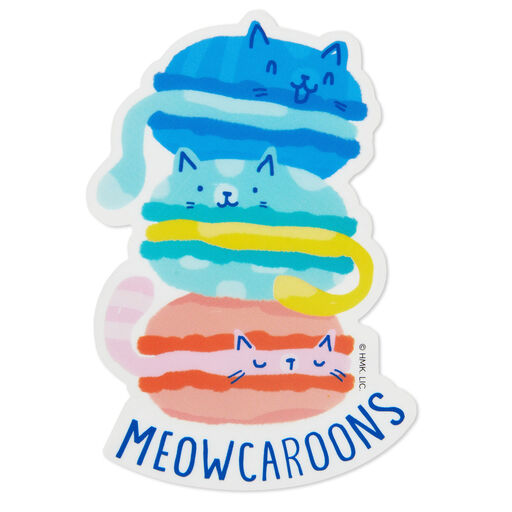 Meowcaroons Kitty Cookies Vinyl Decal, 