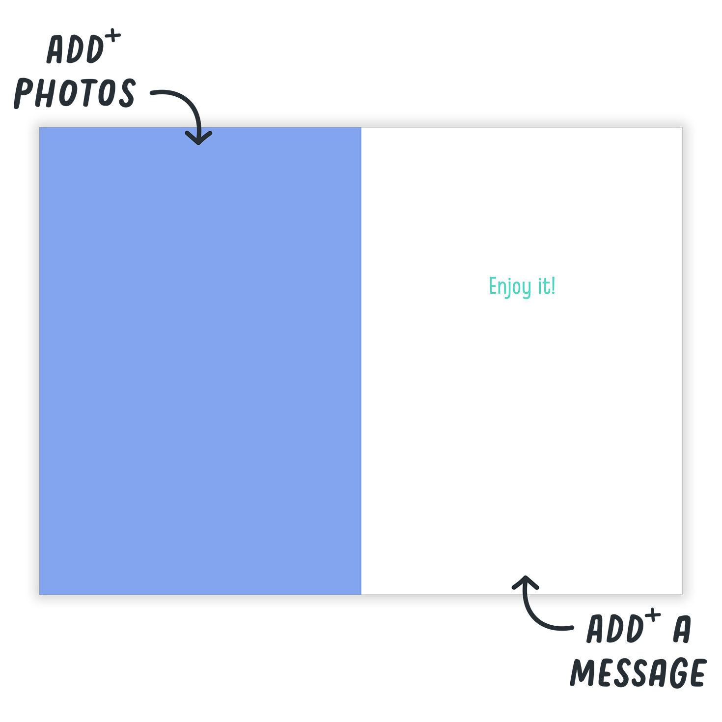 No Foolin' April Love Personalized Birthday Card Open Card indicating personalization image number 3