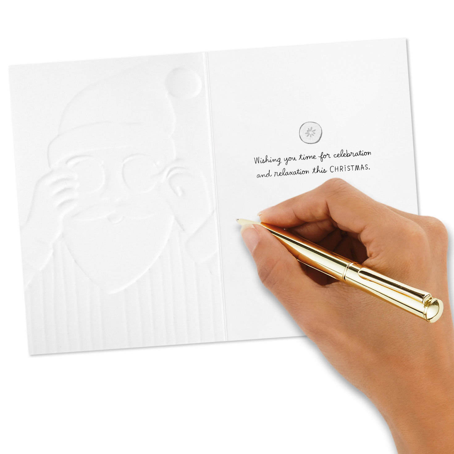 Self-Care Santa Packaged Christmas Cards, Set of 5, , large image number 6