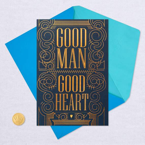 Good Man, Good Heart Birthday Card for Him, , large image number 5