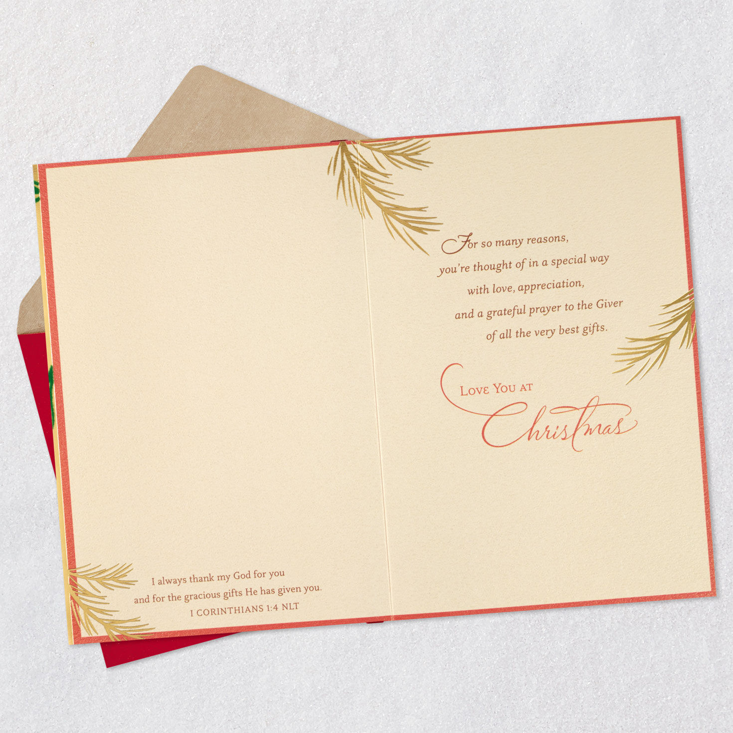 Festive Ornament Christmas Card for Mom Open card with envelope image number 4