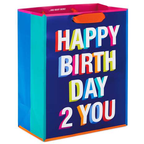 13" Happy Birthday 2 You Gift Bag, , large