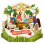 Joy to the World Nativity Scene 3D Pop-Up Christmas Card, , large image number 2