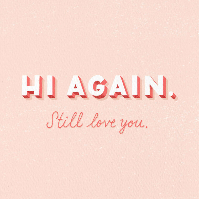 Hello Hi Again Love Card, , large image number 2