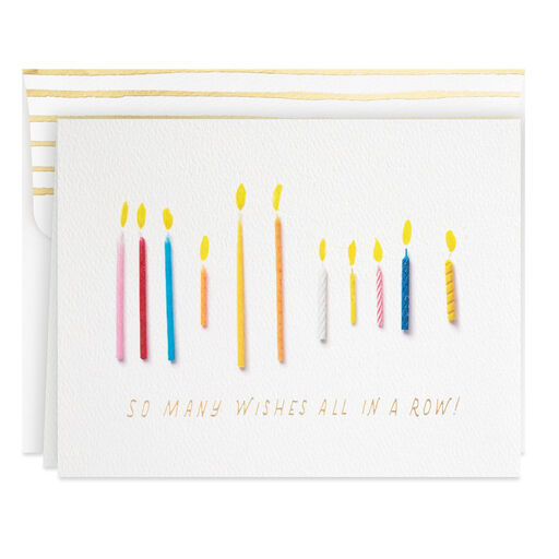 Candles So Many Wishes Birthday Card, 