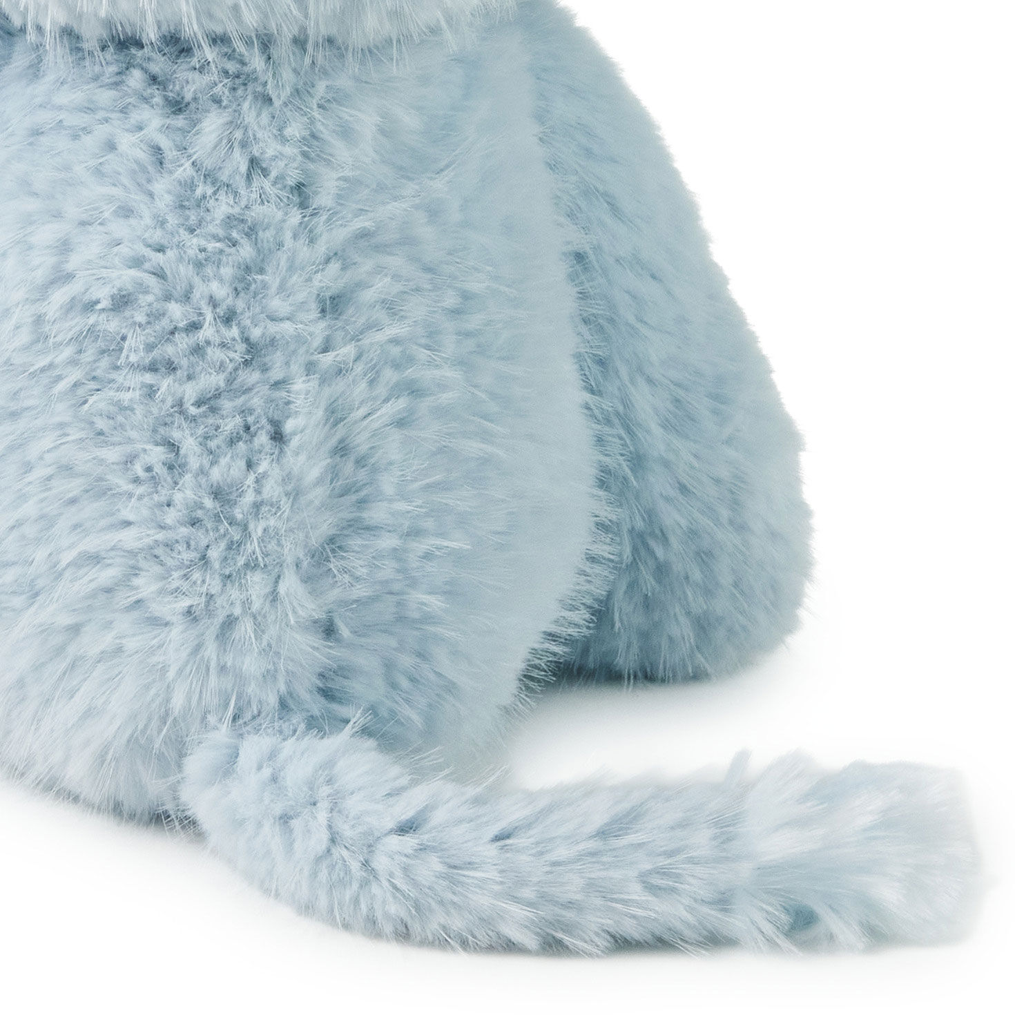 Blue Elephant Stuffed Animal for Baby closeup view image number 5