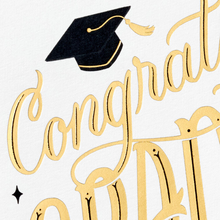 Embellished Congrats Blank Graduation Notes, Pack of 10 Embellished Congrats Blank Graduation Notes, Pack of 10
