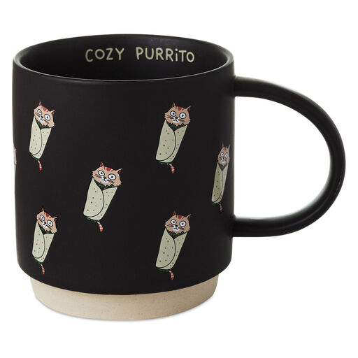 Cat Burrito Funny Mug, 16 oz., 