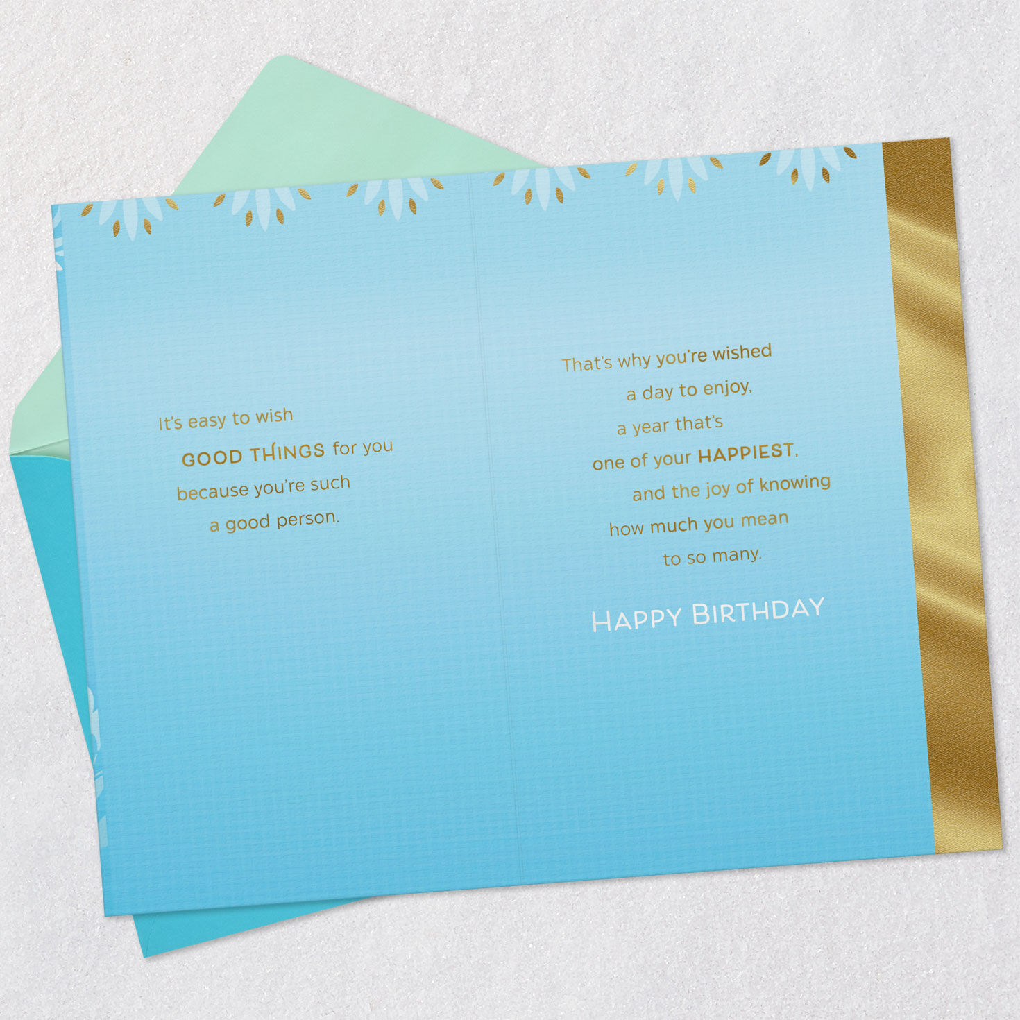 It's Easy to Wish Good Things for You Birthday Card, , large image number 4