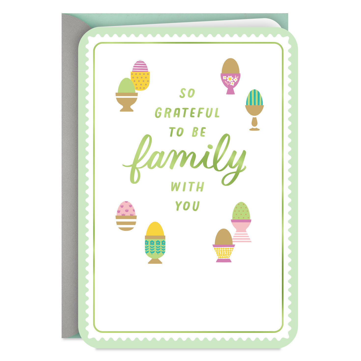 So Grateful We're Family Easter Card
