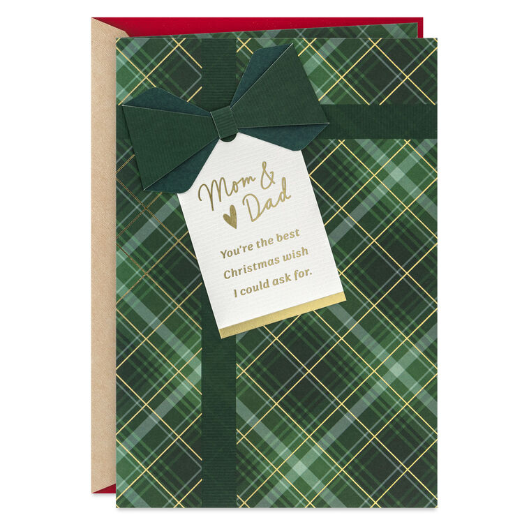 You're the Best Wish Christmas Card for Mom and Dad