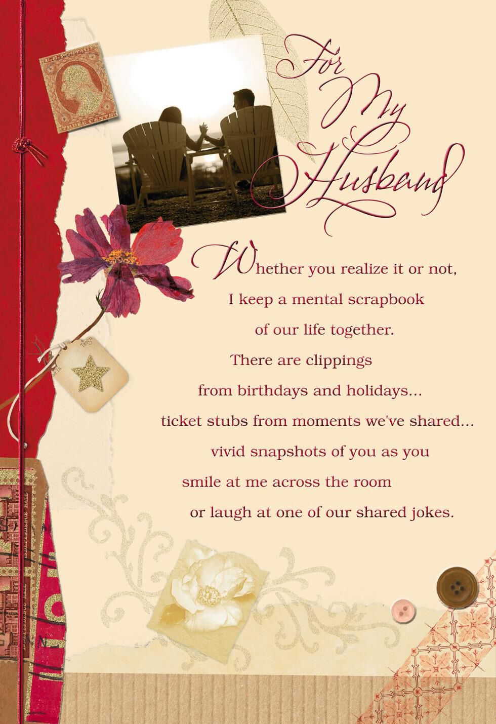 Scrapbook of Memories Anniversary Card for Husband
