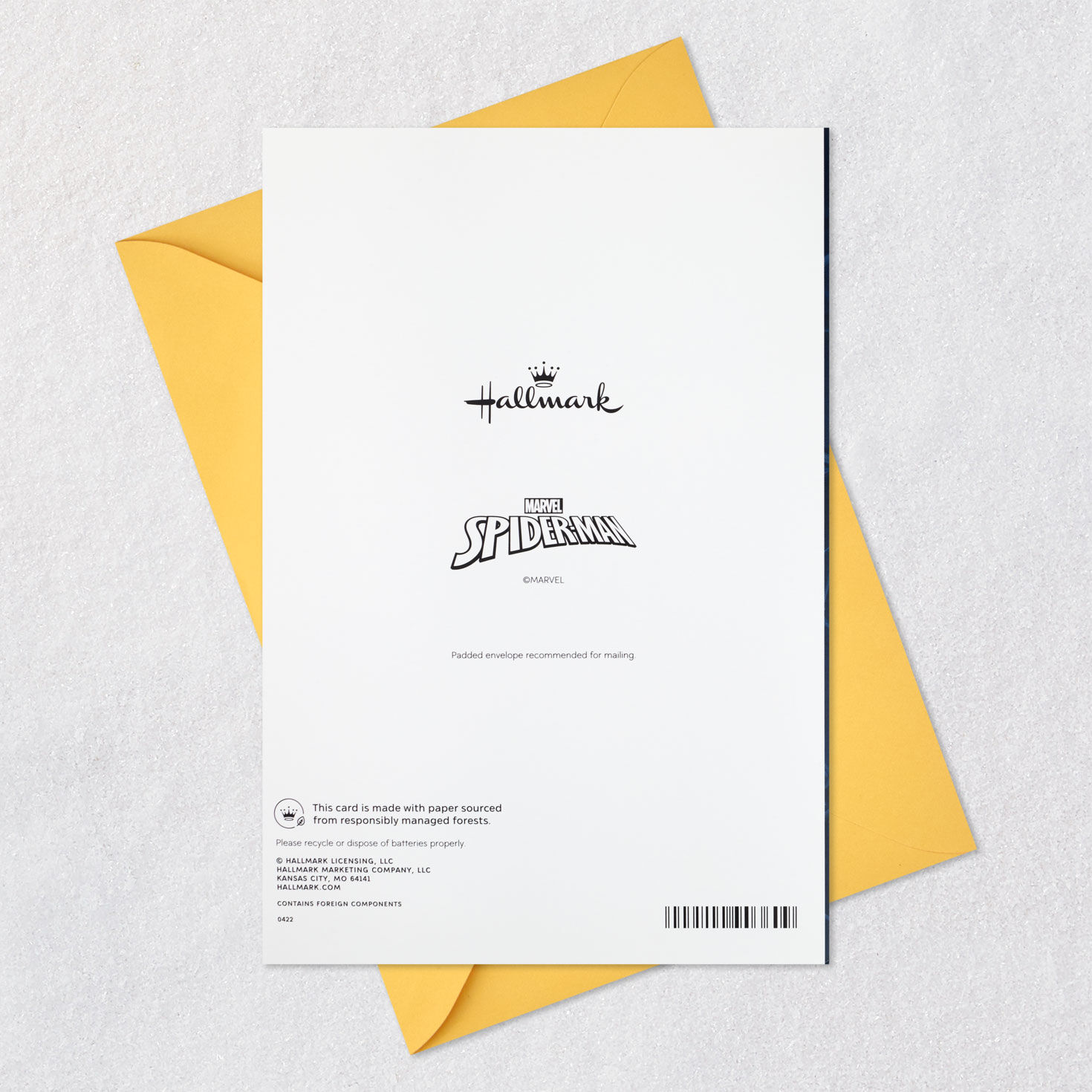 Marvel Spider-Man Power and Responsibility Musical Birthday Card With Light for only USD 9.59 | Hallmark