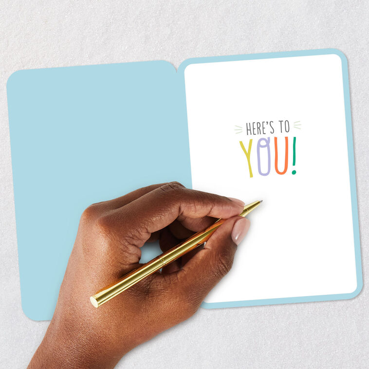 Wow Balloons and Confetti Congratulations Card Signing card image number 6