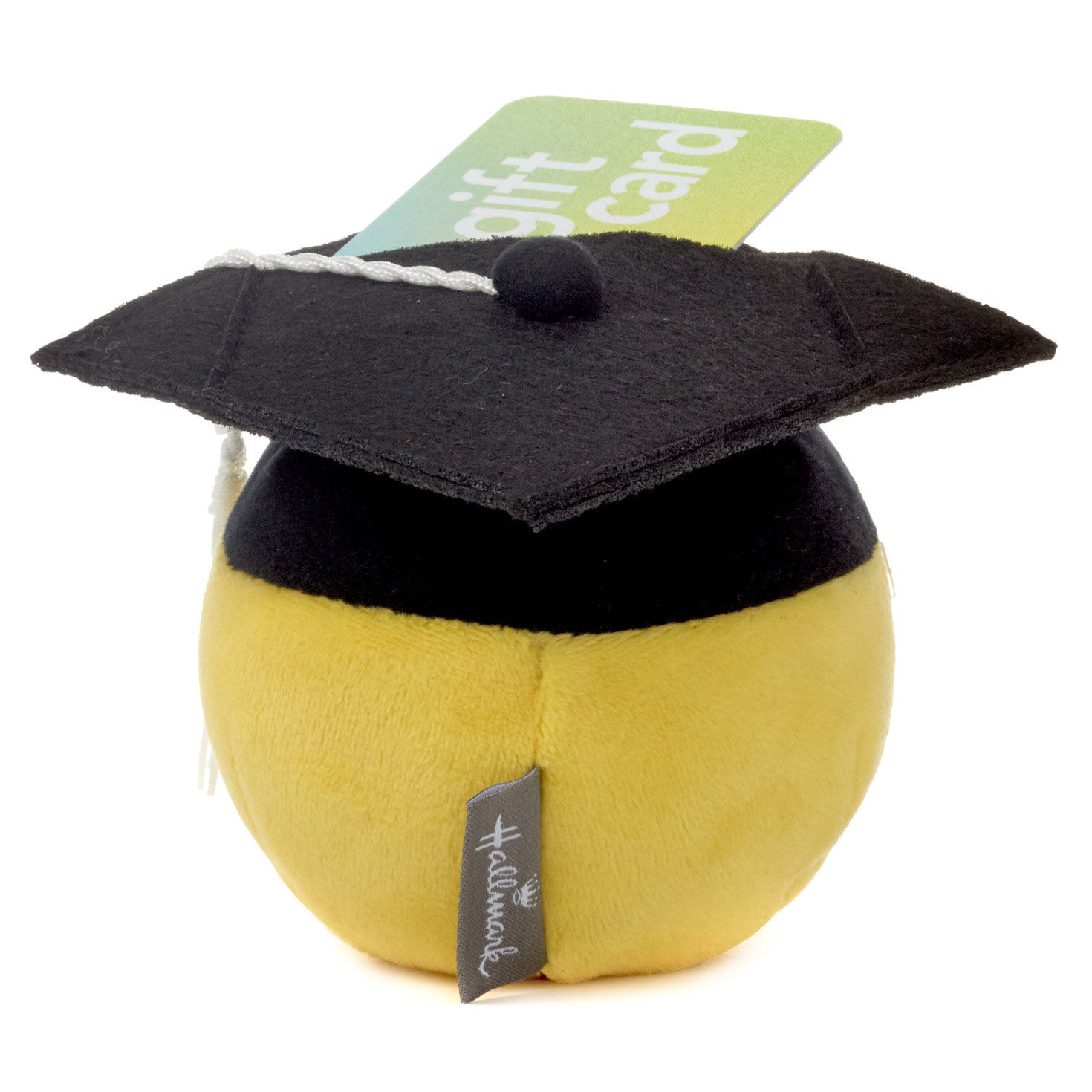 Plush Smiling Emoji in Grad Cap Gift Card Holder back image number 2