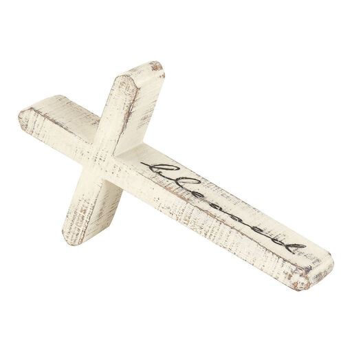 Blessed Slanted Tabletop Cross, 