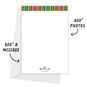 Stacked Words Photos Personalized Holiday Card Card back with Envelope indicating personalization image number 3