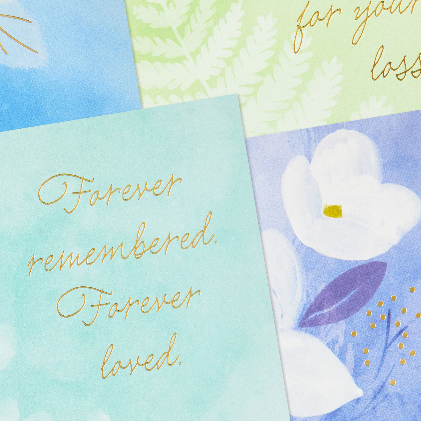Pastel Botanical Sympathy Cards Assortment Cover Detail image number 5