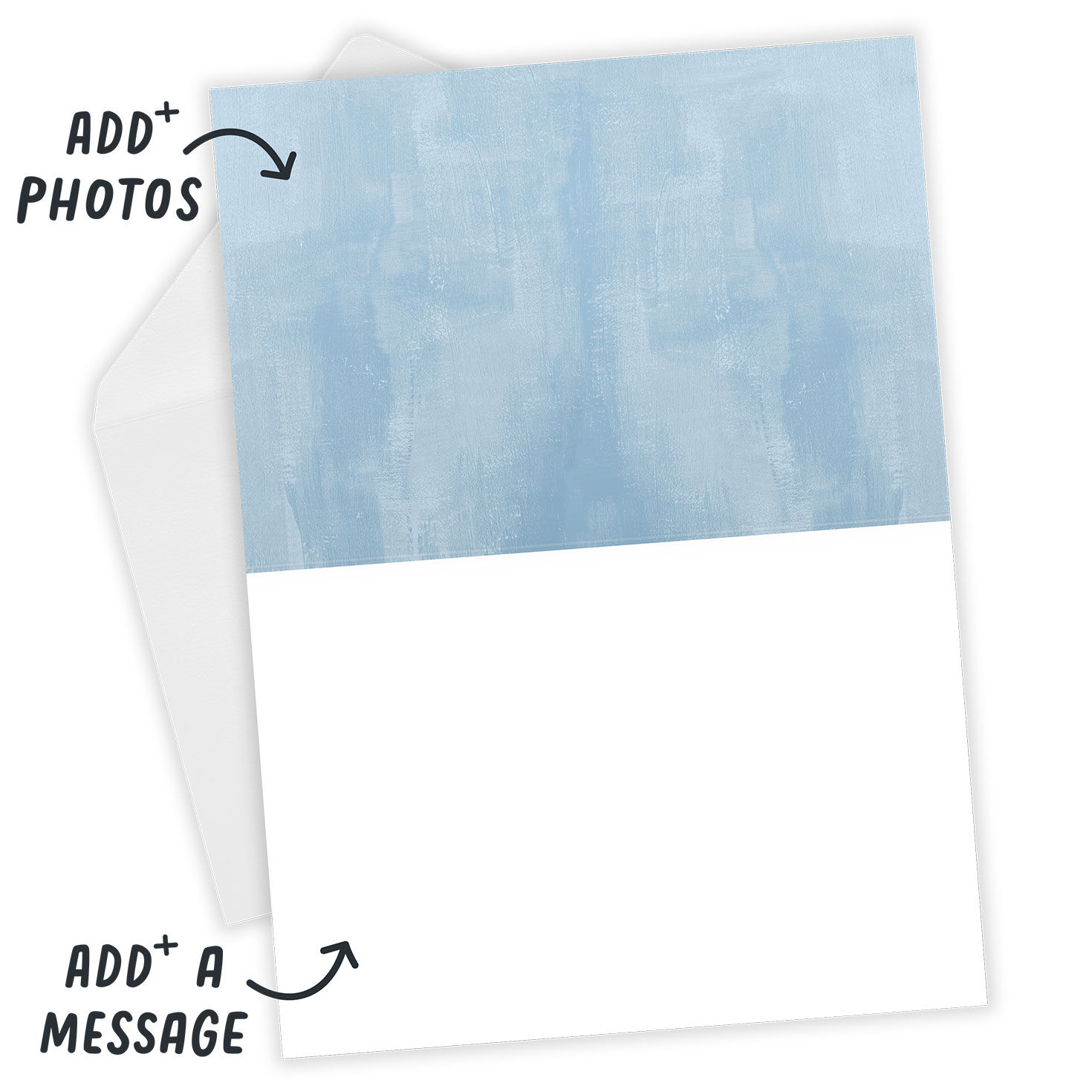 Personalized Born to Be Loved Blue New Baby Photo Card, , large image number 4