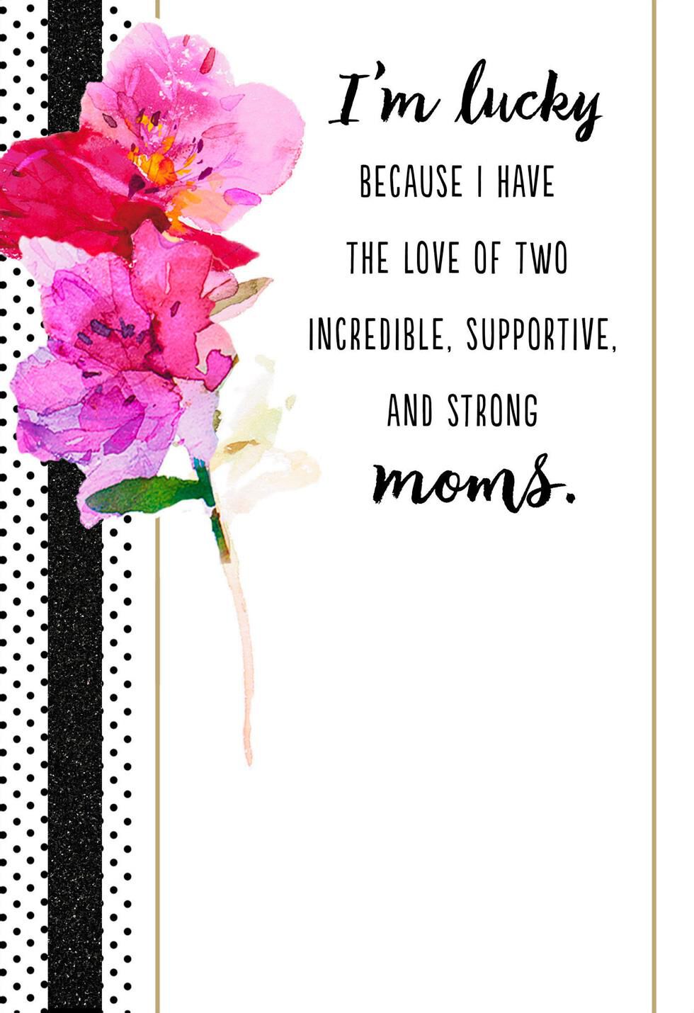 Same Sex Mother's Day Card for Two Moms