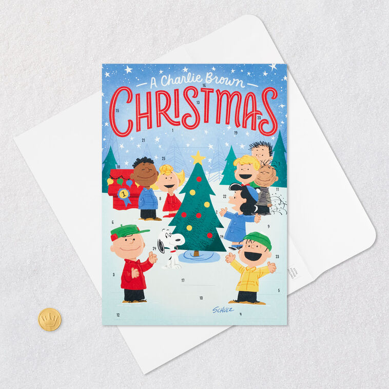 Peanuts® A Charlie Brown Christmas Countdown-to-Christmas Advent Calendar - Seasonal Decor | Hallmark peanuts-a-charlie-brown-christmas-countdown-to-christmas-advent-calendar-seasonal-decor-hallmark