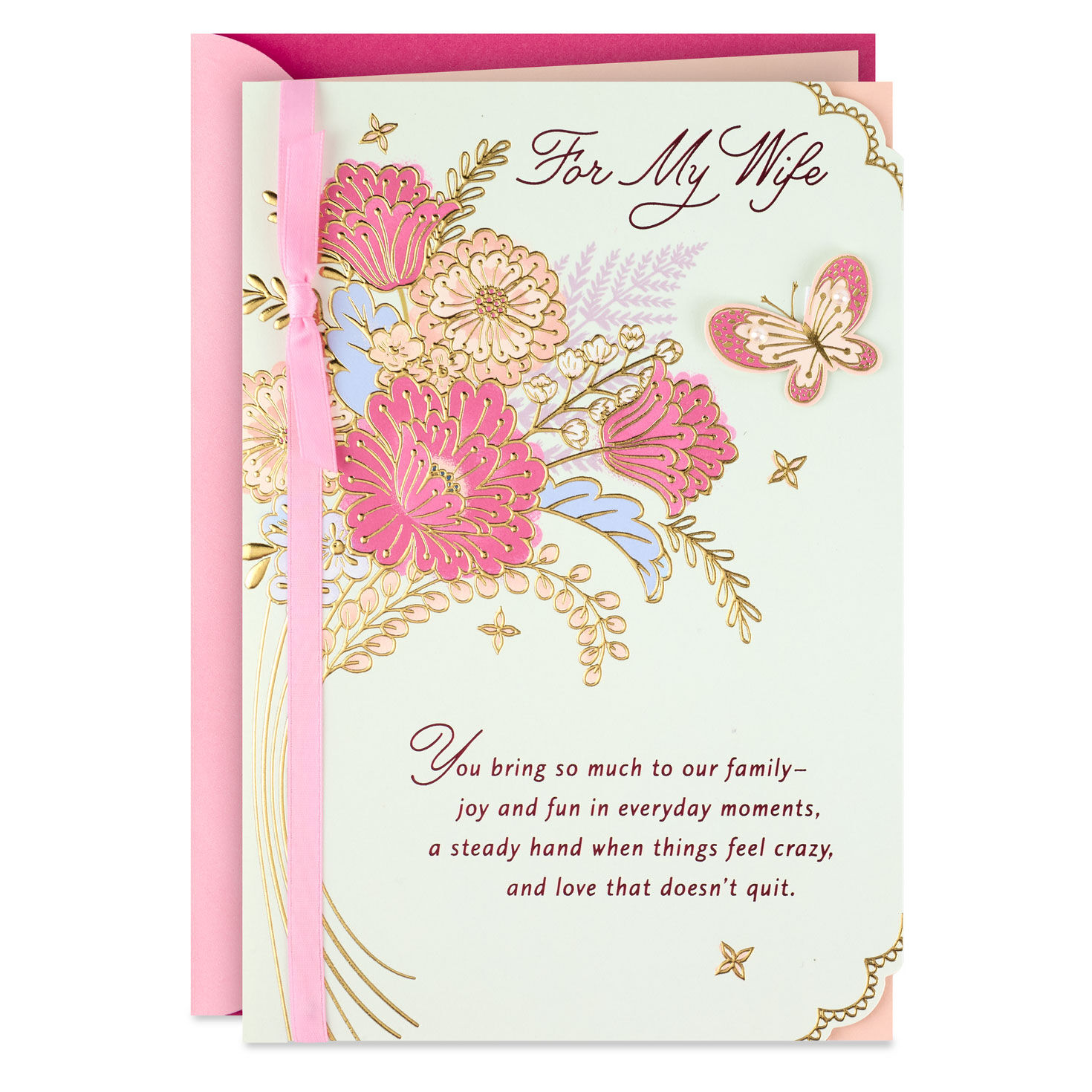 Joy, Fun and Love That Doesn't Quit Mother's Day Card for Wife from Husband