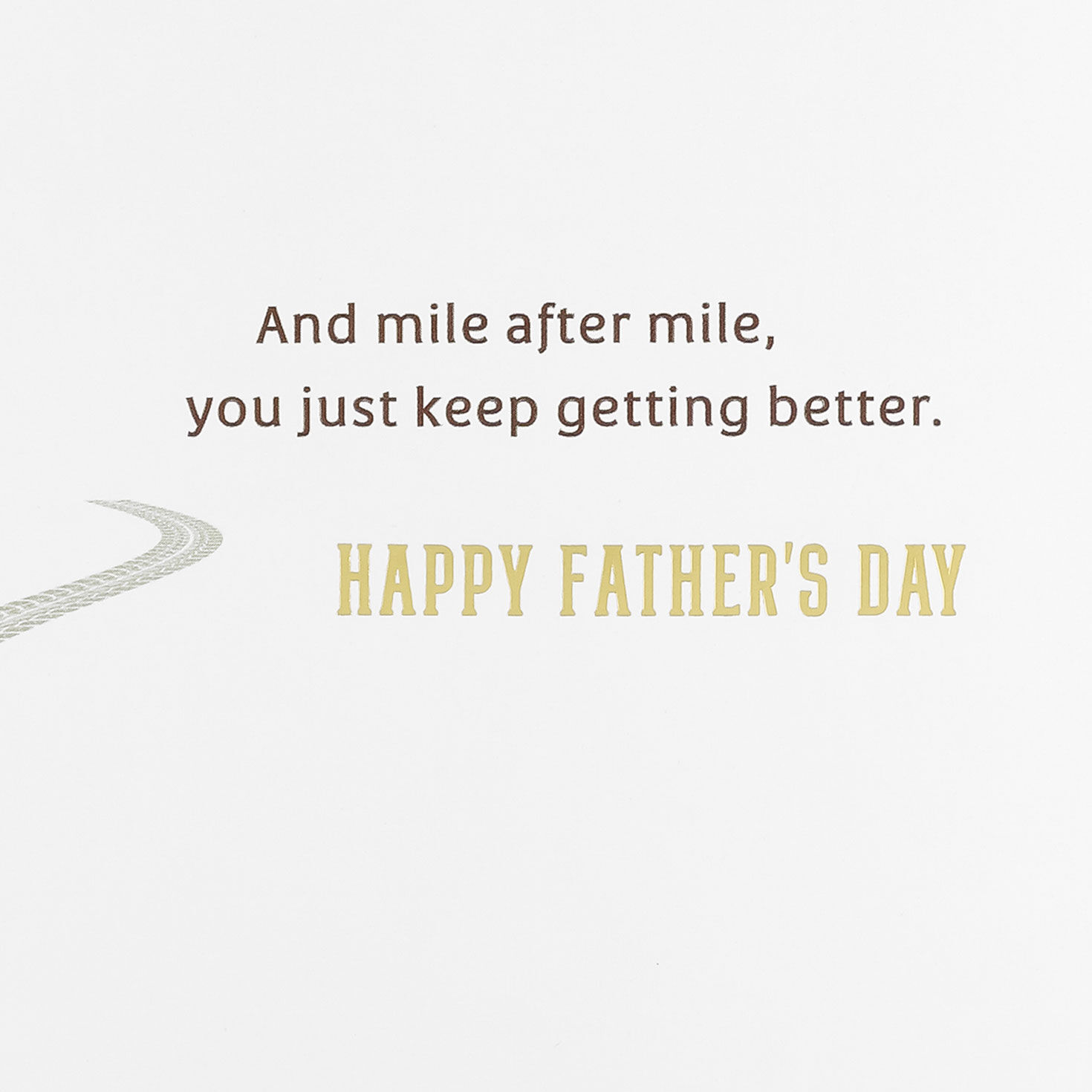 Gold Motorcycle on Green Father's Day Card Sentiment image number 2