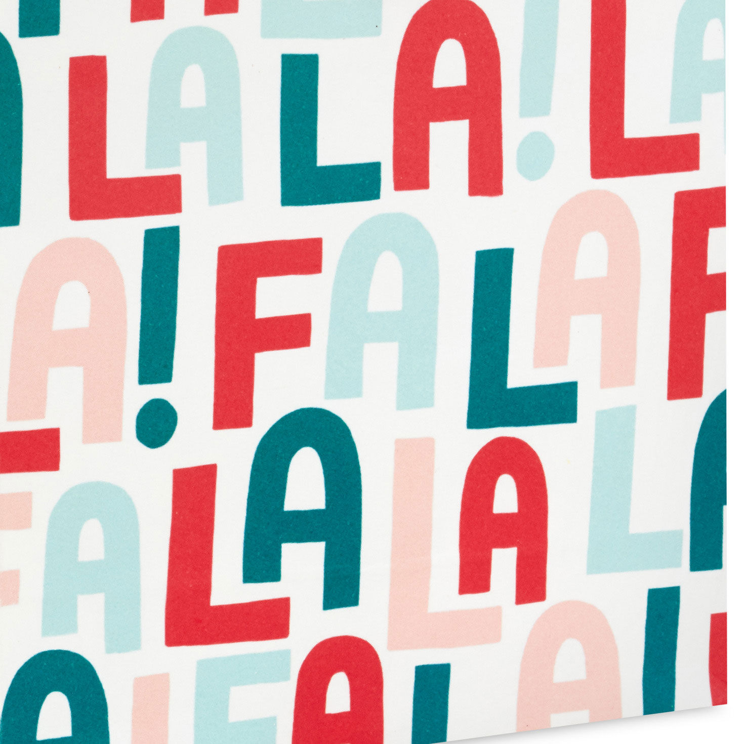 Fa La La Christmas Gift Card Holder Mini Bag closeup detail image number 5