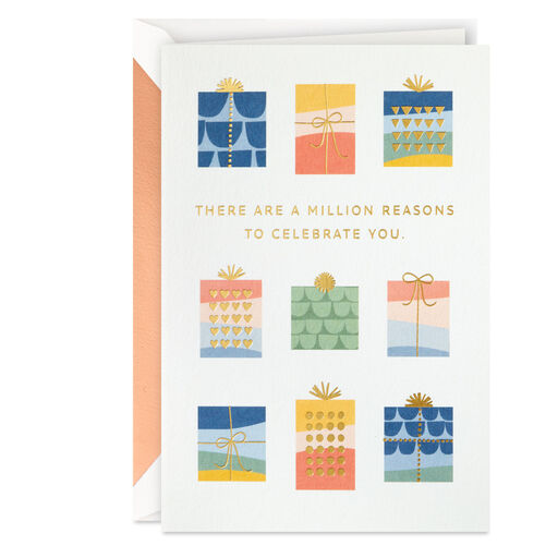 A Million Reasons to Celebrate You Birthday Card, 