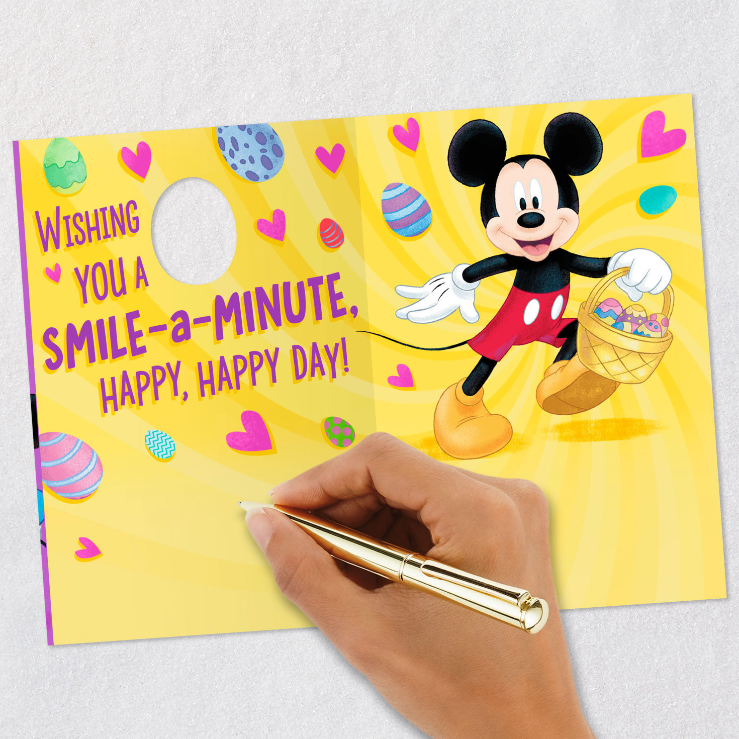 Disney Mickey and Minnie A Smile-a-Minute Happy Day Easter Card for only USD 3.99 | Hallmark