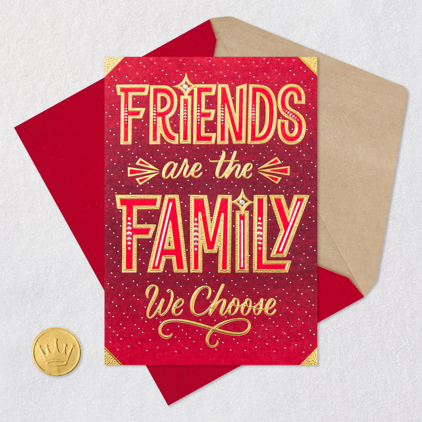 Friends Are the Family We Choose Christmas Card for only USD 5.99 | Hallmark