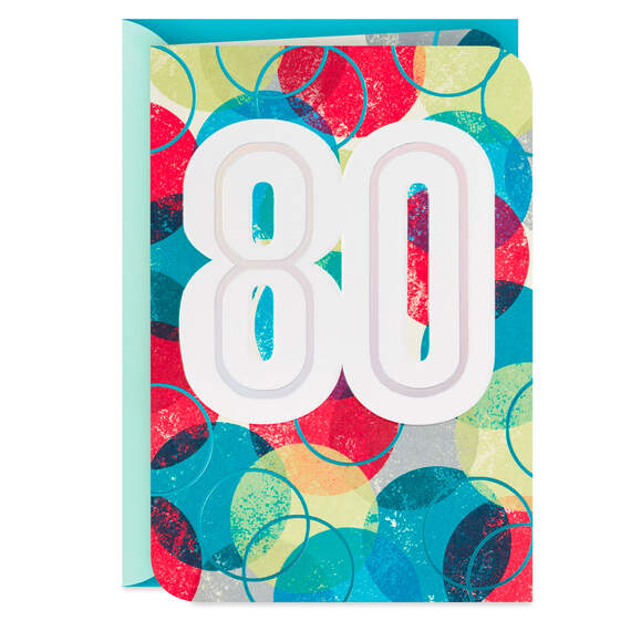 The Lives You've Touched 80th Birthday Card