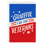 Grateful for Your Service Custom Veterans Day Card, , large image number 1