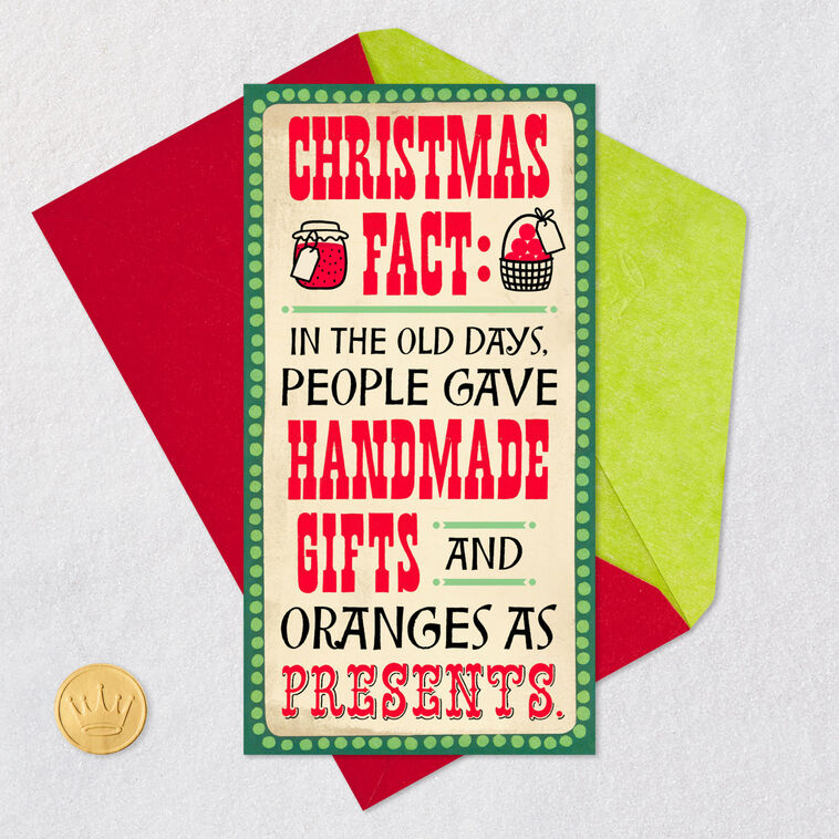 Old Timey Lettering Funny Money Holder Card Card Front with Envelope and Gold Seal image number 6