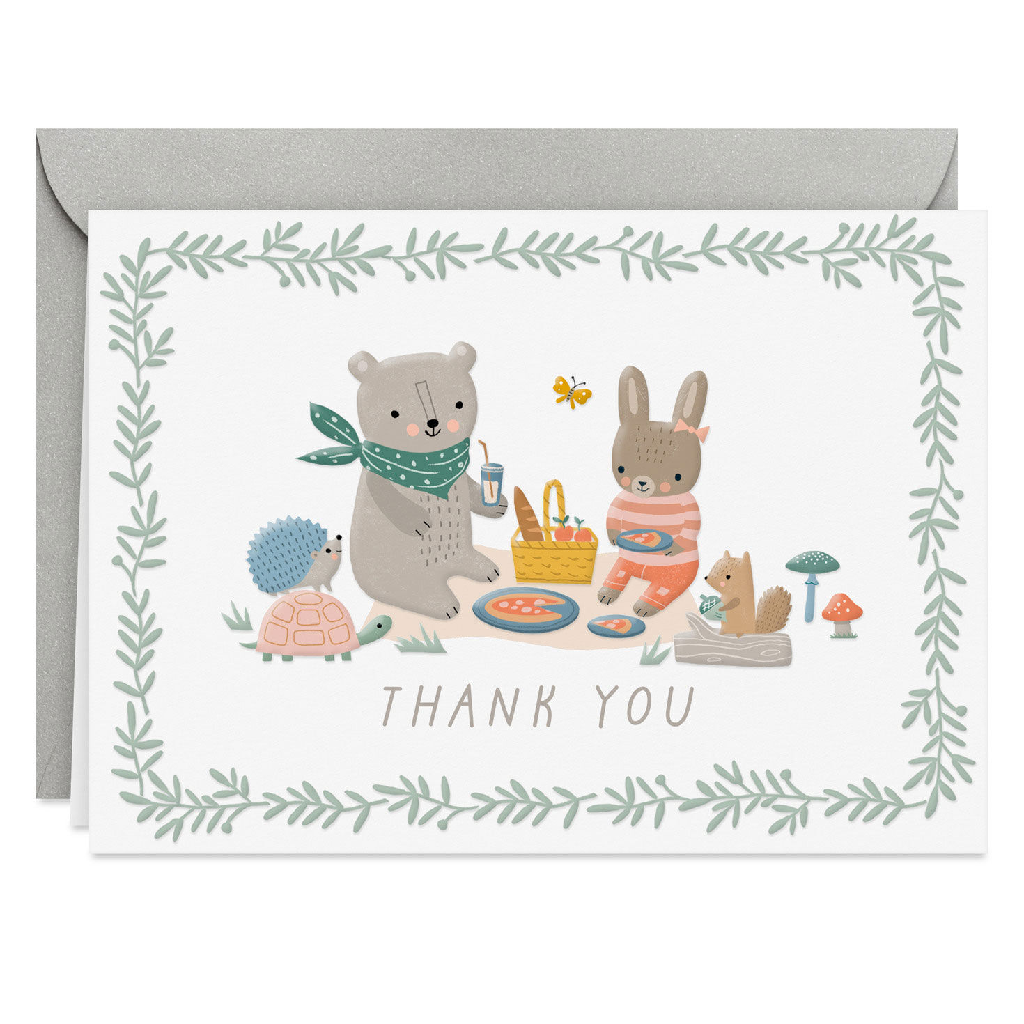 Teddy Bear Picnic Baby Thank You Note Cards Pack  image number 2