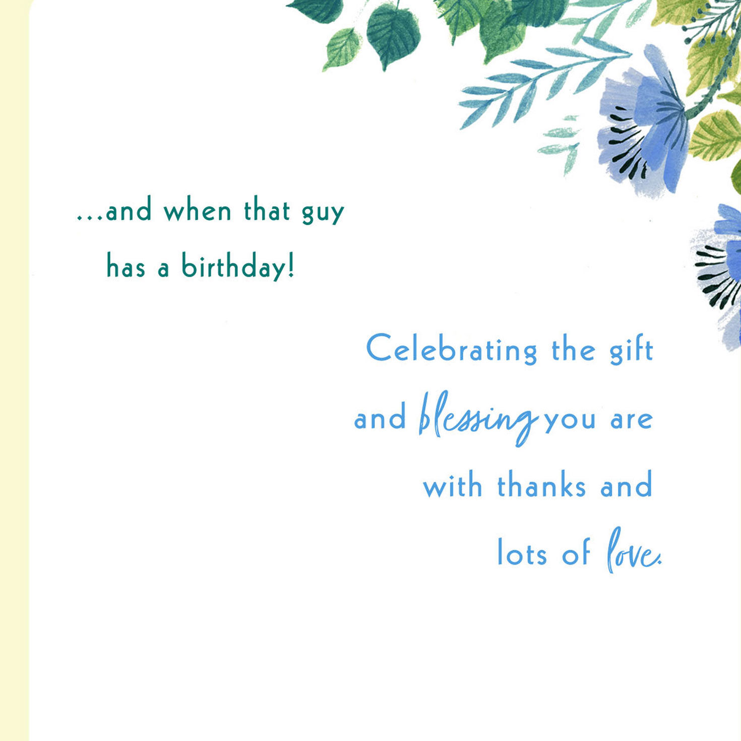 You're a Gift Religious Birthday Card for Son-in-Law, , large image number 2