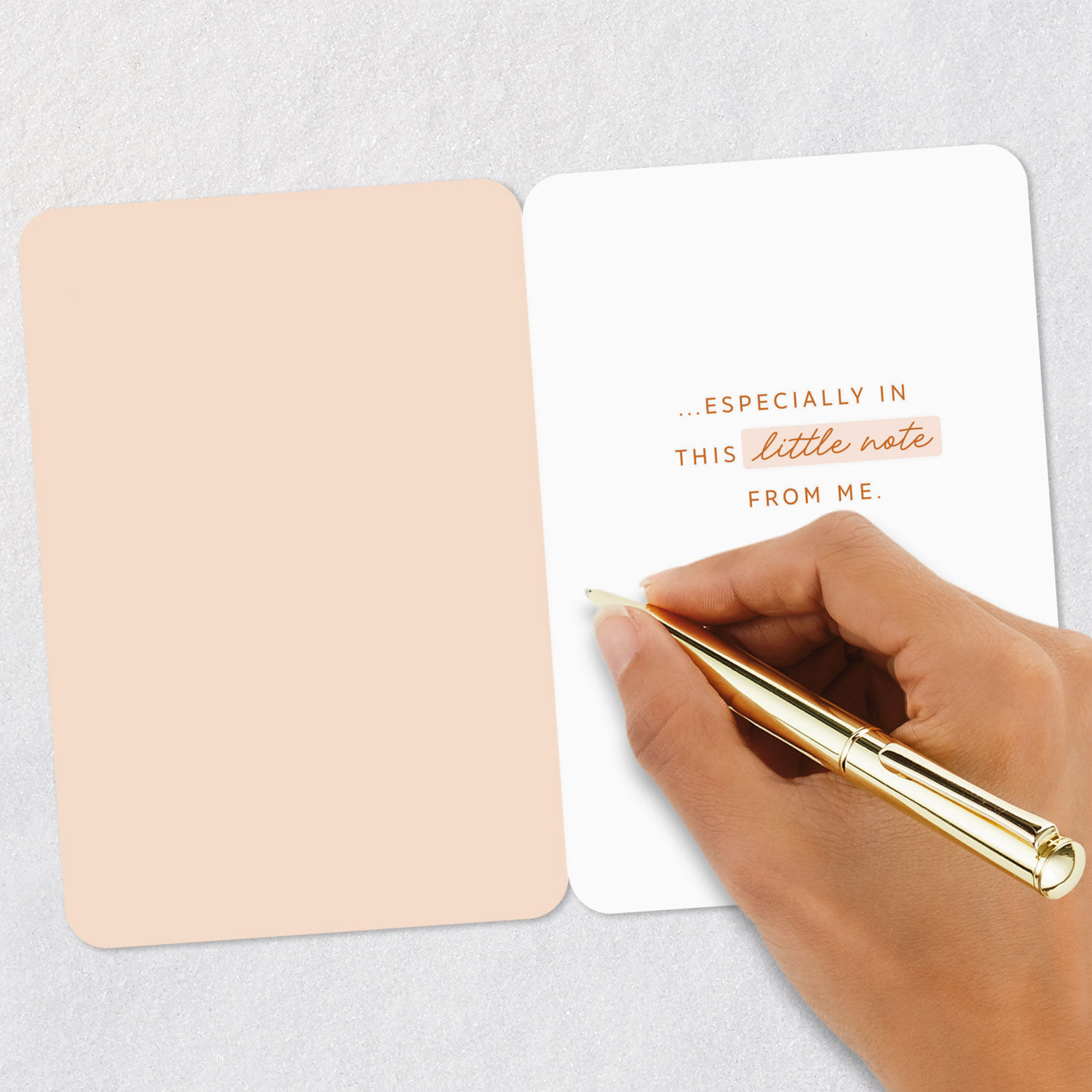 Tabby Cat Smelling Purple Flower Love Card Signing card image number 6