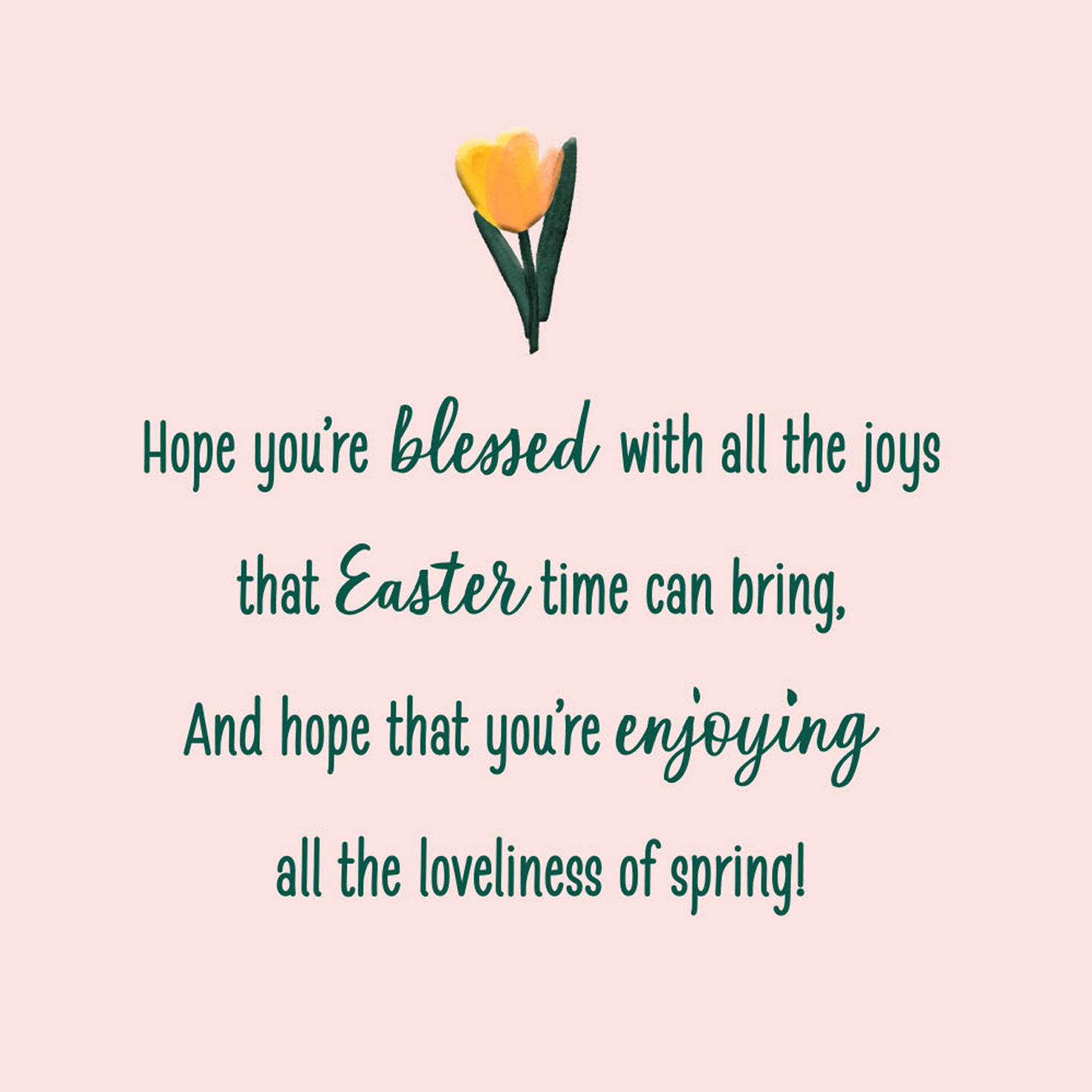 Hope You're Blessed With Joy Easter Card, , large image number 2