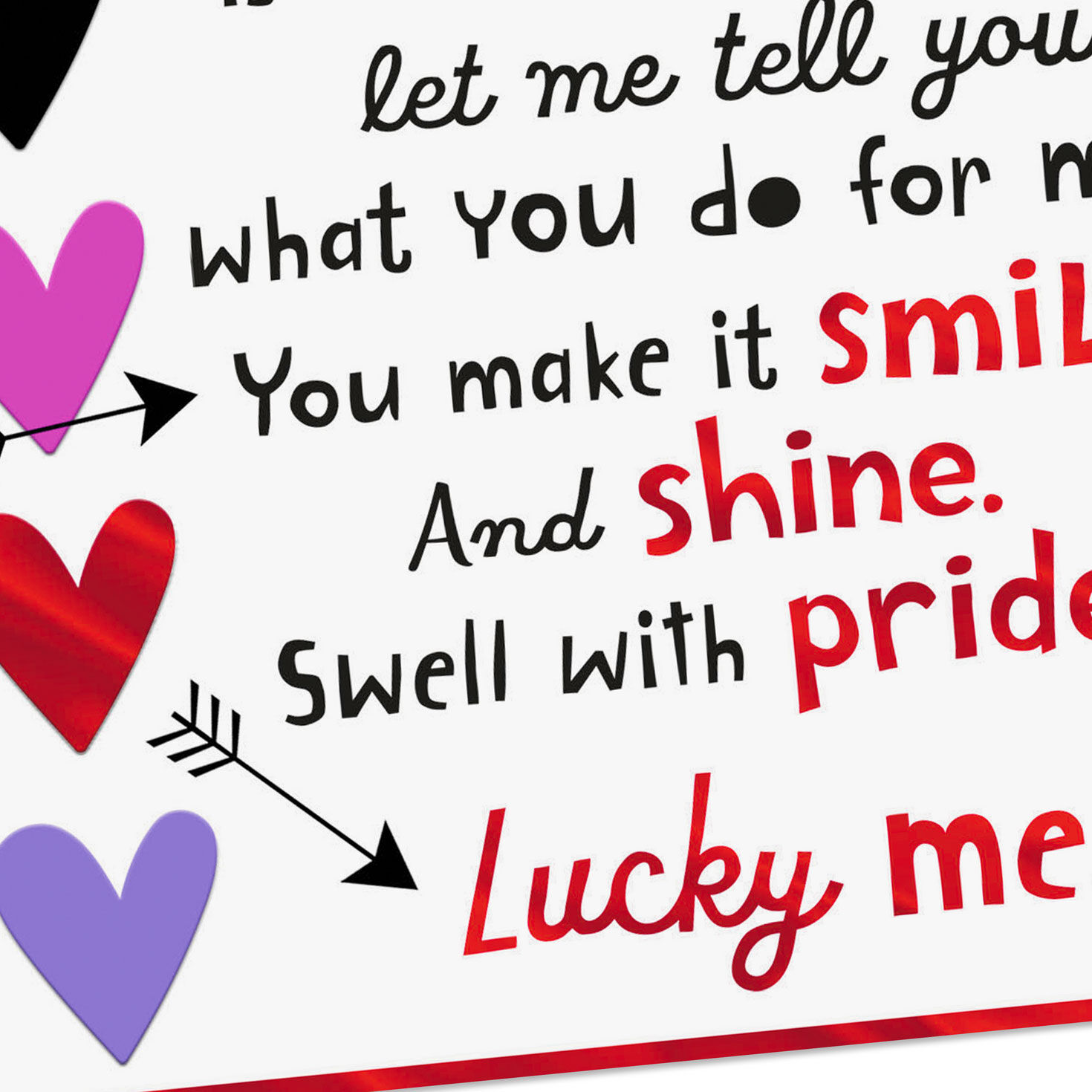 Hearts and Arrows Valentine's Day Card for Son or Daughter Pop-up Card Detail image number 5