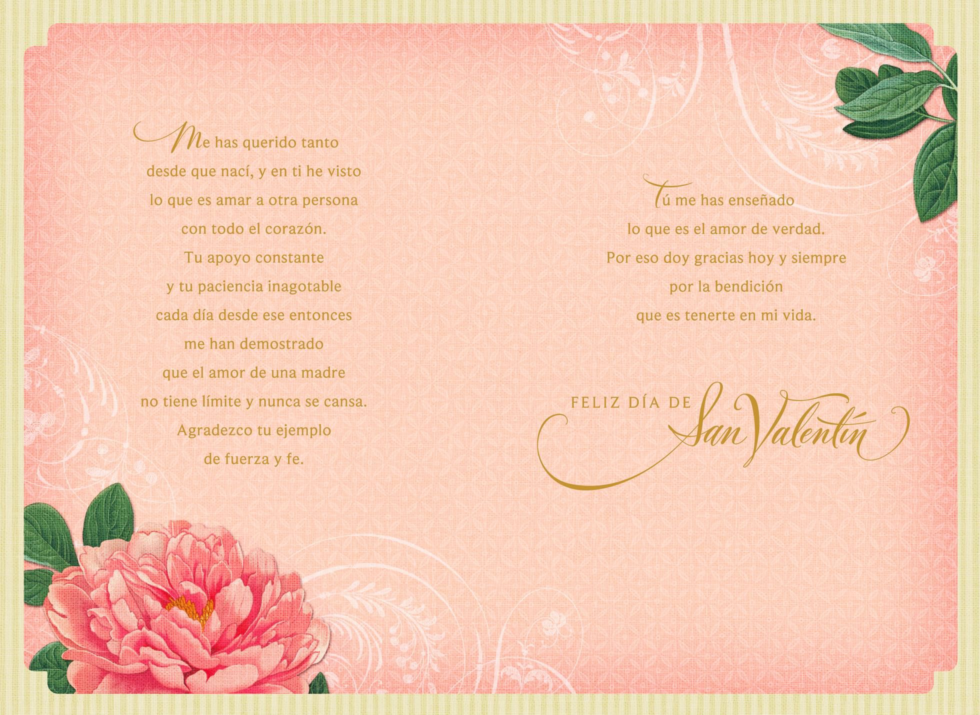 Flowers for Mom Spanish-Language Valentine's Day Card - Greeting Cards - Hallmark