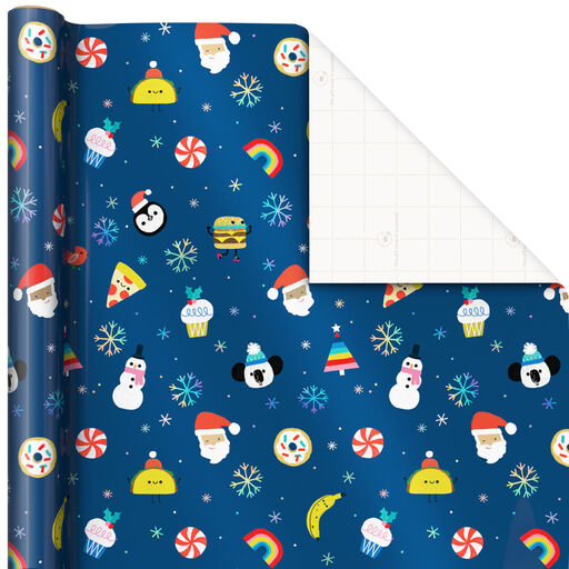 Festive Icons Christmas Wrapping Paper, 40 sq. ft., 