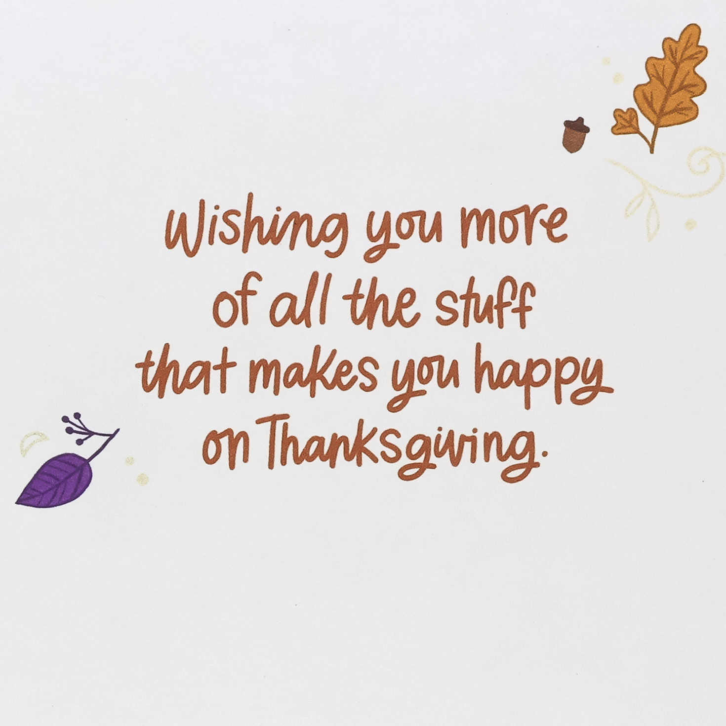 Purple Thanksgiving Card for Son & Daughter-in-Law Sentiment image number 2