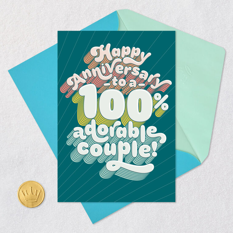 Adorable Couple Funny Anniversary Card, , large image number 5