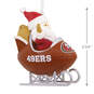 NFL San Francisco 49ers Santa Football Sled Hallmark Ornament, , large image number 3
