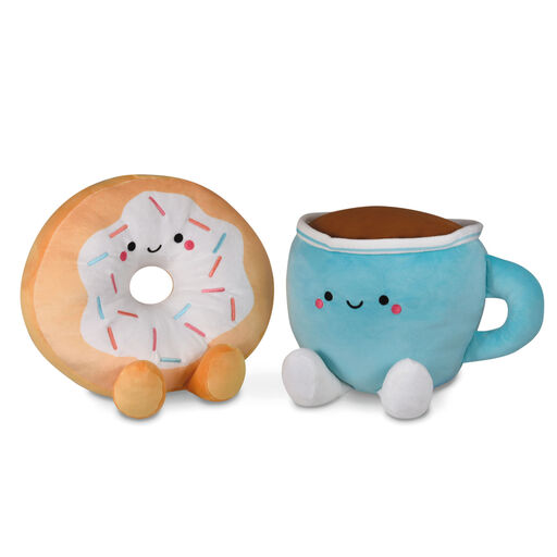 Large Better Together Donut and Coffee Magnetic Plush Pair, 12", 
