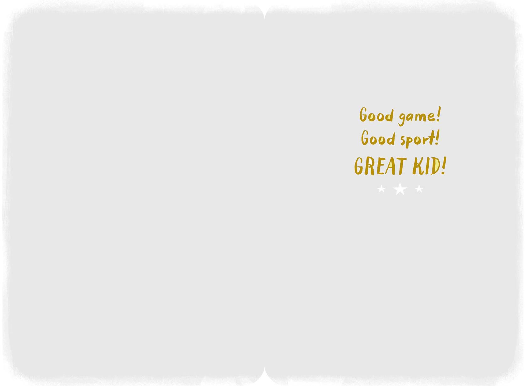 Foam Finger Great Game Congratulations Card