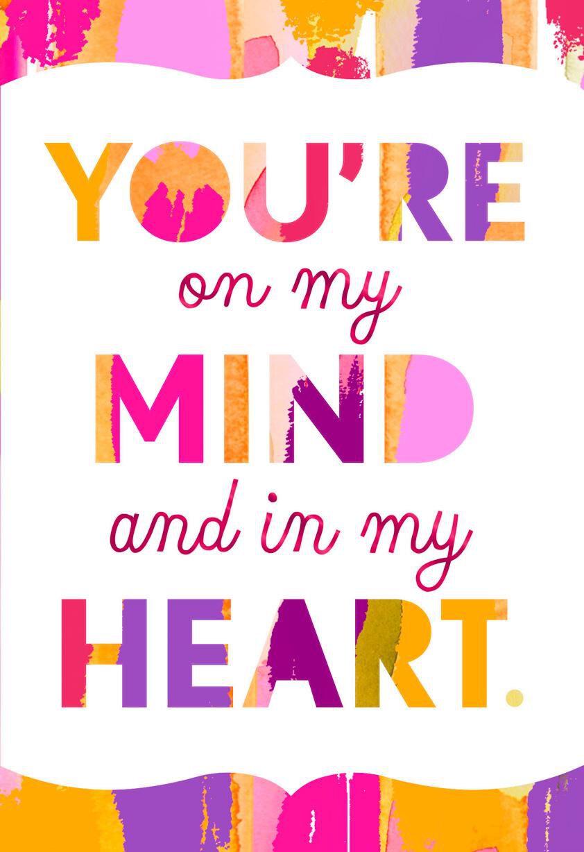 Heart and Mind Colorful Romantic Love Card