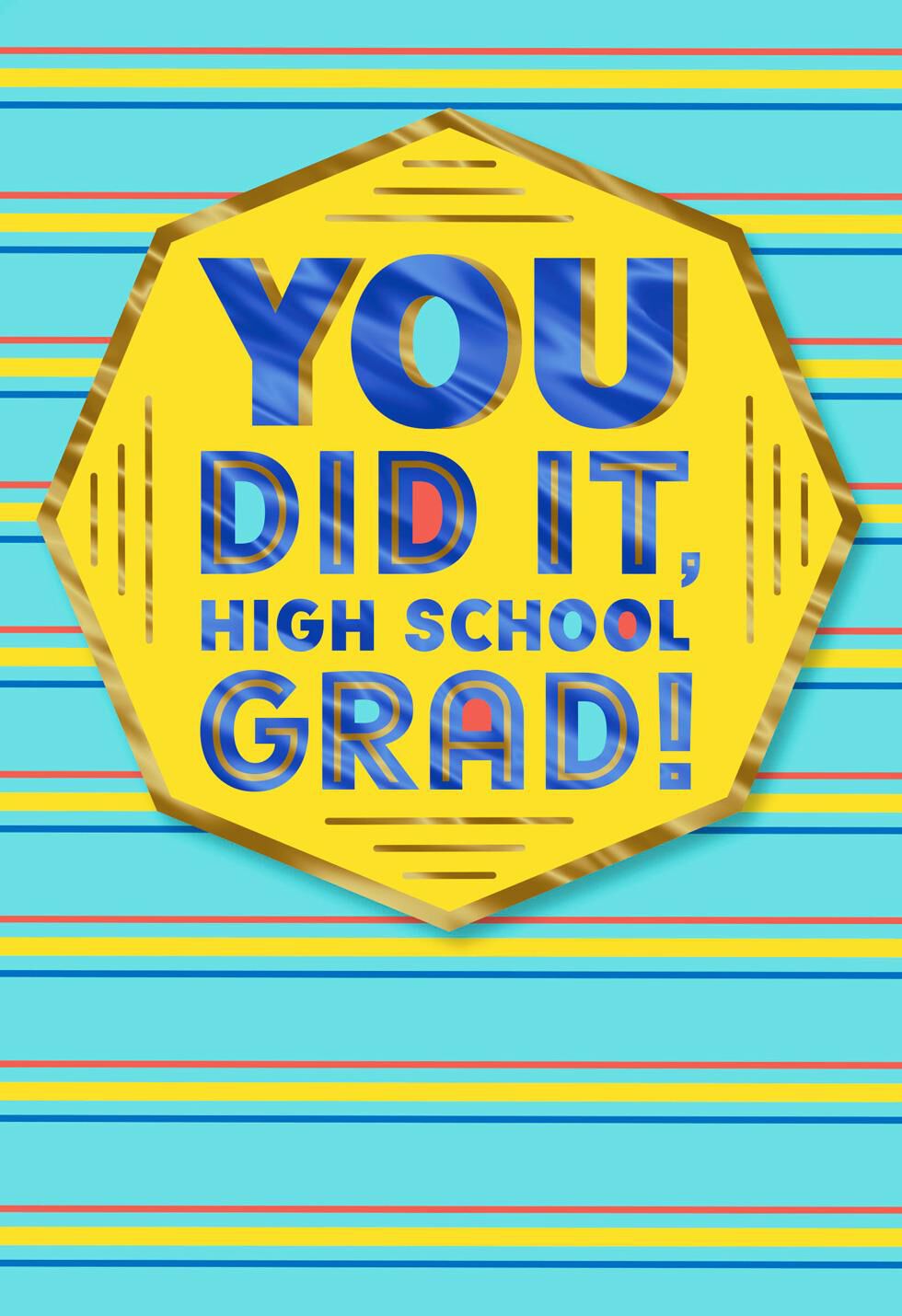 You Did It! Graduation Card for High School Graduate
