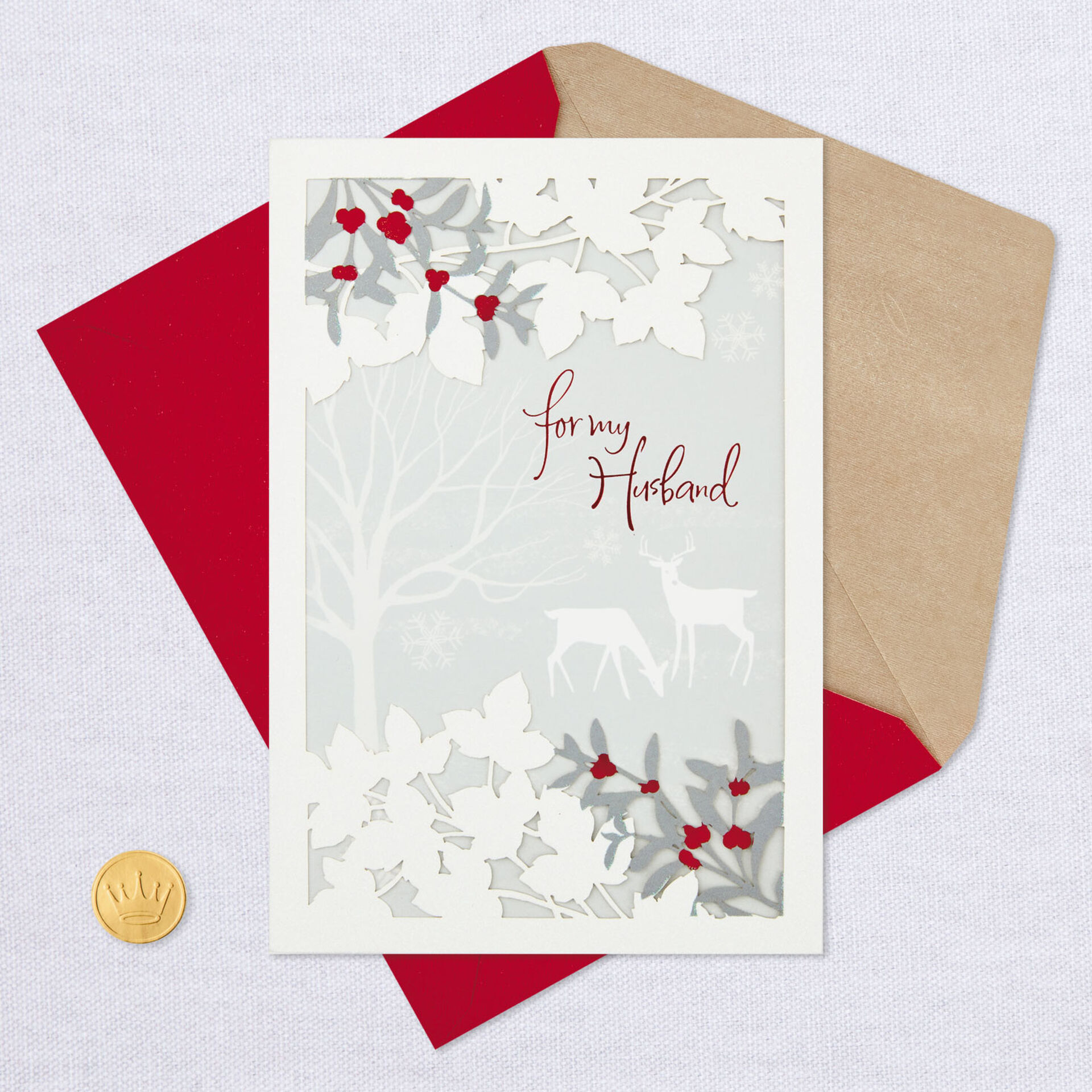 Love Is for Always Christmas Card for Husband  Greeting Cards  Hallmark