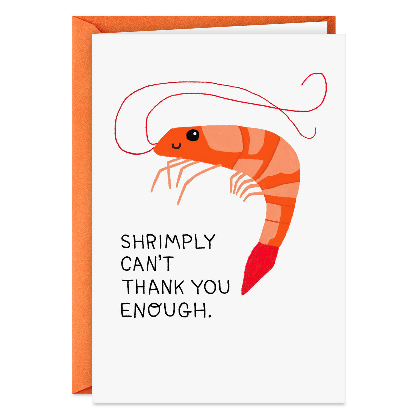 Shrimply Amazing Funny Blank Thank-You Card
